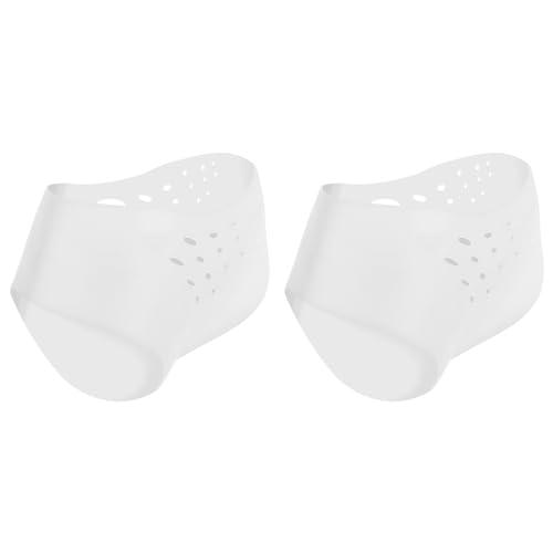 EXCEART 1 Pair Invisible Height Increase Insole, Silicone Heel Protector Invisible Heel Lift Shoe Insoles, Inserts Silicone Heightening Insoles for Men and Women Half Shoe Pad