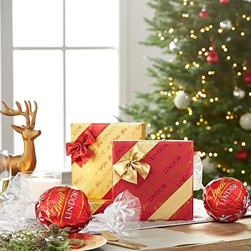 Lindt Lindt LINDOR Holiday Milk Chocolate Truffle Candy Maxi Ball, 8.8 oz. (2022)