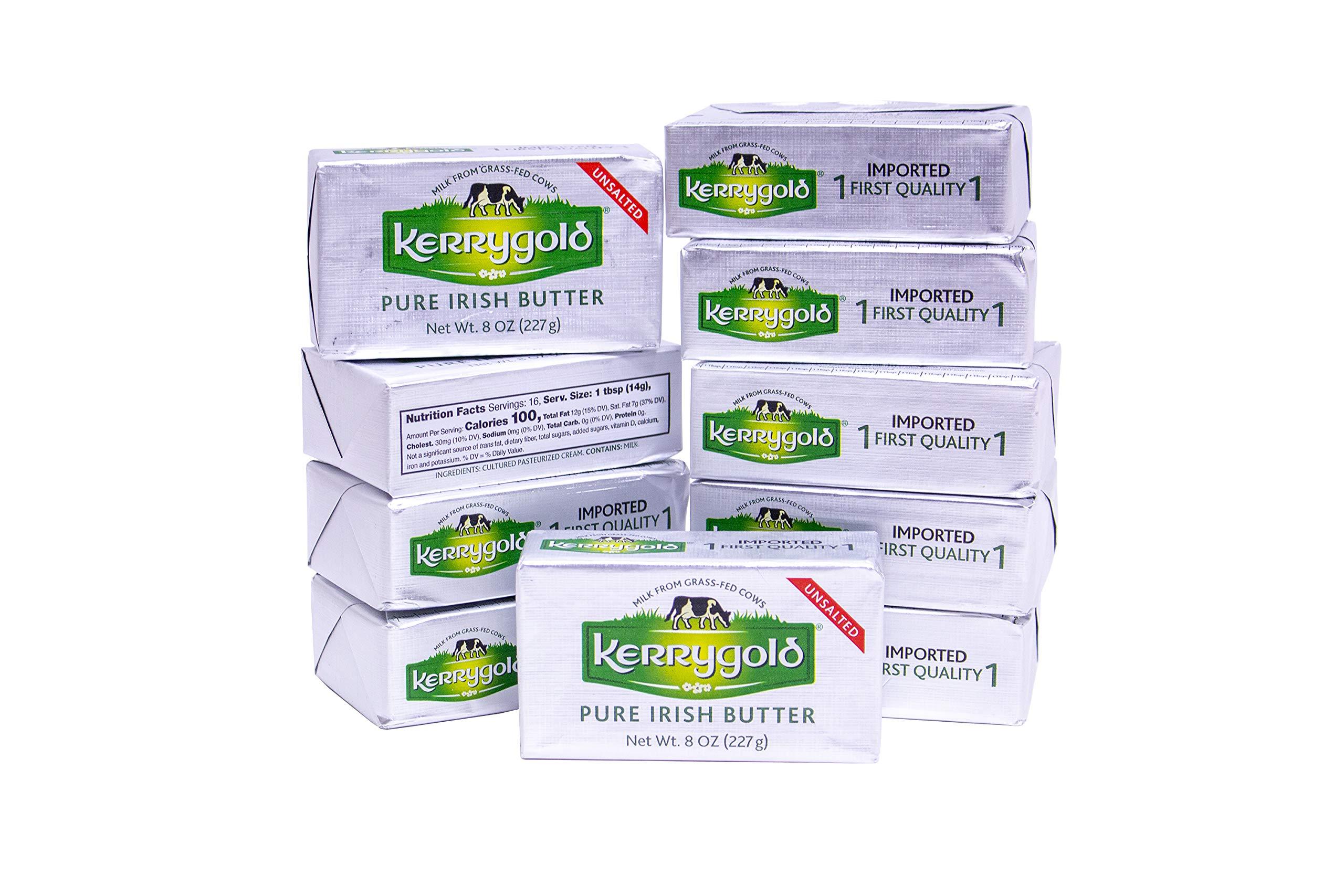 kerrygold Kerrygold Unsalted Butter, 8 Oz Foil Pack (Pack of 10)