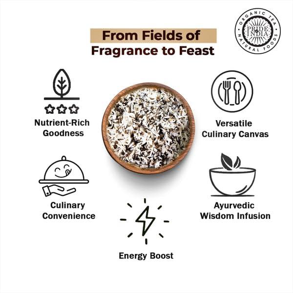 Pride Of India Pride Of India - PACK of 6 - Indian Brown Basmati Rice & Lentil Kitchari Mix - Protein Superfood, 1.5 Pound Jar