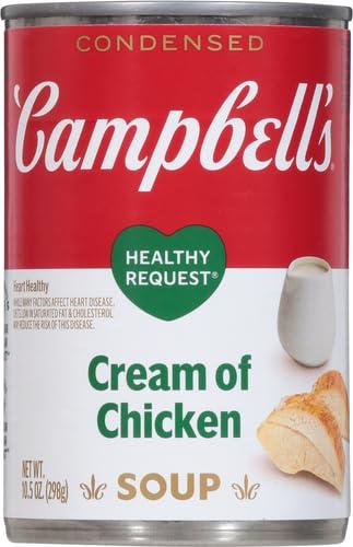 Campbell\'s Campbell\'s Condensed Healthy Request Cream of Chicken Soup, 10.5 Ounce Can (Pack of 4)