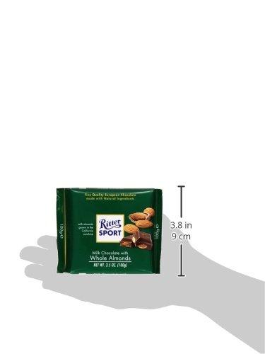 Ritter Sport Ritter Sport Choc Bar Milk Whole Almond, 3.5 oz