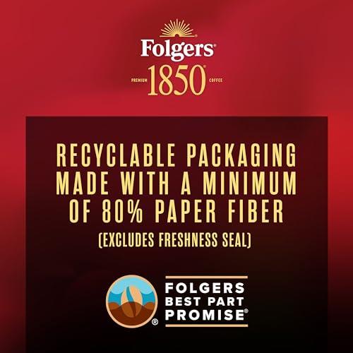 Folgers Folgers 1850 Expedition Blend Medium Roast Ground Coffee, 12 Ounce (Pack of 6)