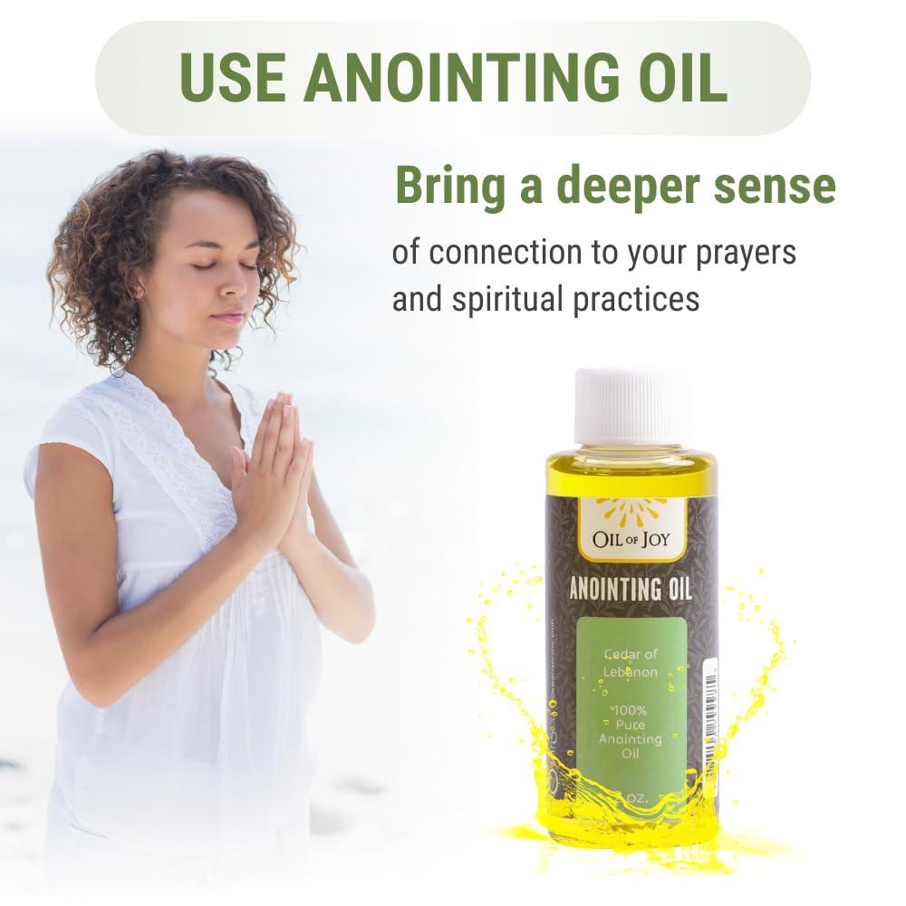 Swanson Christian Products Cedar of Lebanon Anointing Oil 2 Oz Christian Anointing Oil Represents Divine Strength and Protection Holy Anointing Oil by Oil of Joy