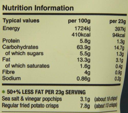 GroceryLand Popchips Sea Salt and Vinegar Potato Chips 23 g (Pack of 24)