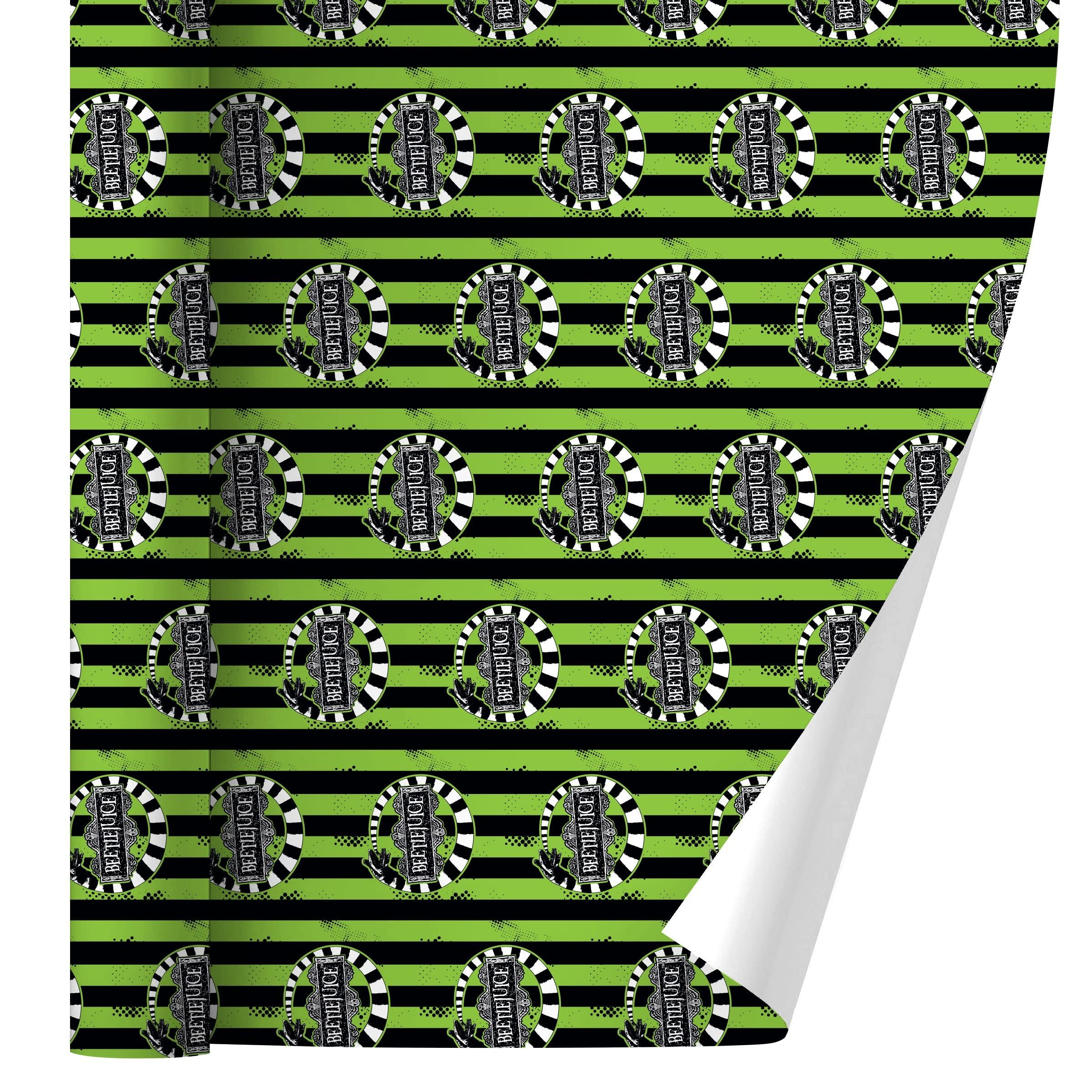 GRAPHICS & MORE GRAPHICS & MORE Beetlejuice Beetle Worm Premium Roll Gift Wrap Wrapping Paper