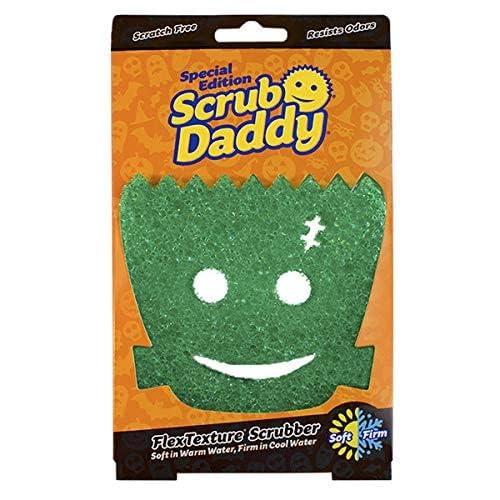 Scrub Daddy Scrub Daddy Halloween Scrubber, Cleaning Sponges for Washing Up, Dish, Kitchen Sponge, Non Scratch Multi-Use Scrubbing, FlexTexture Firm & Soft Design, Dishwashing Safe, 3-Pack