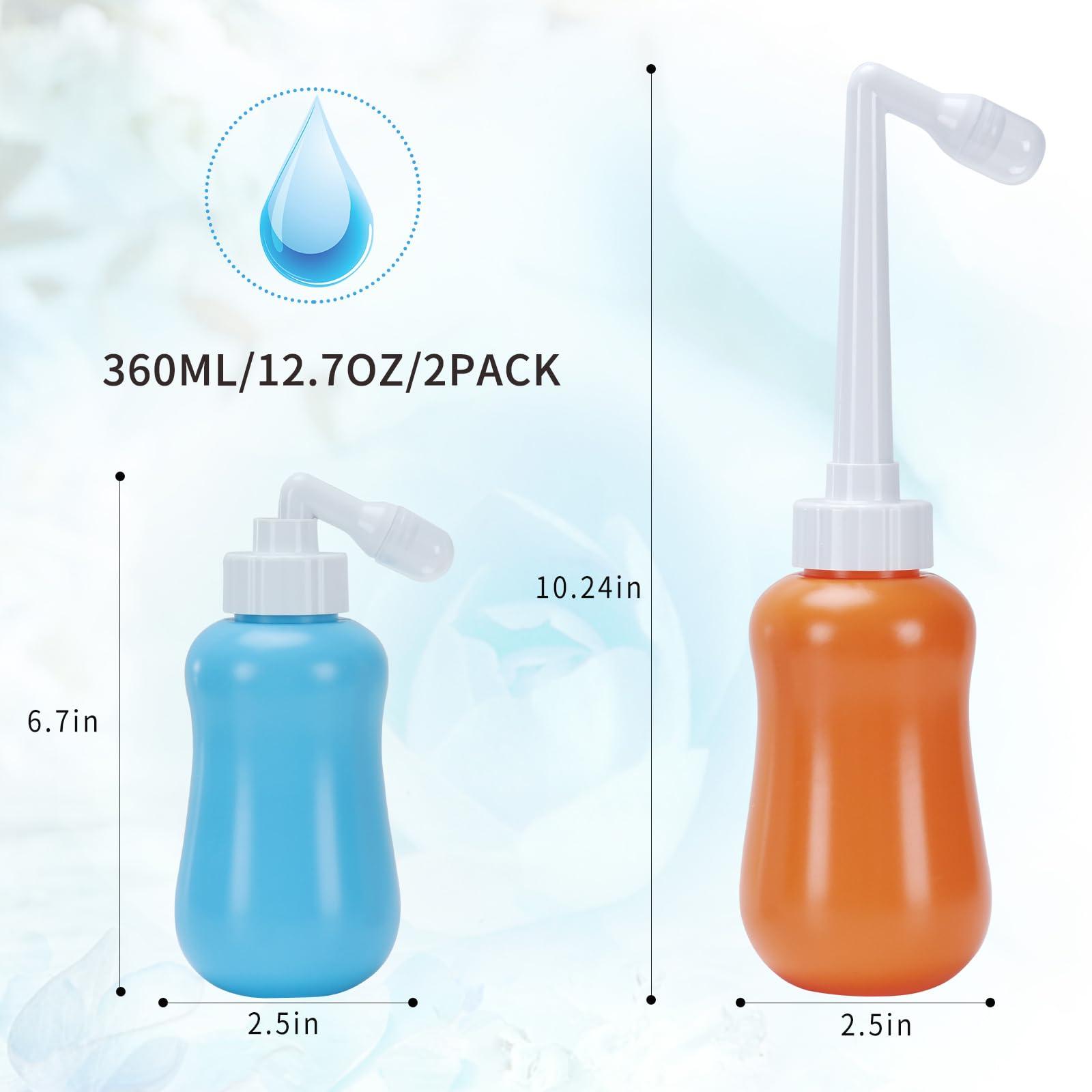FOOFOO 2 Pack Peri Bottle for Postpartum Care, Perineal Recovery and Cleansing After Birth, Personal Hygiene Bidet, 12.7OZ