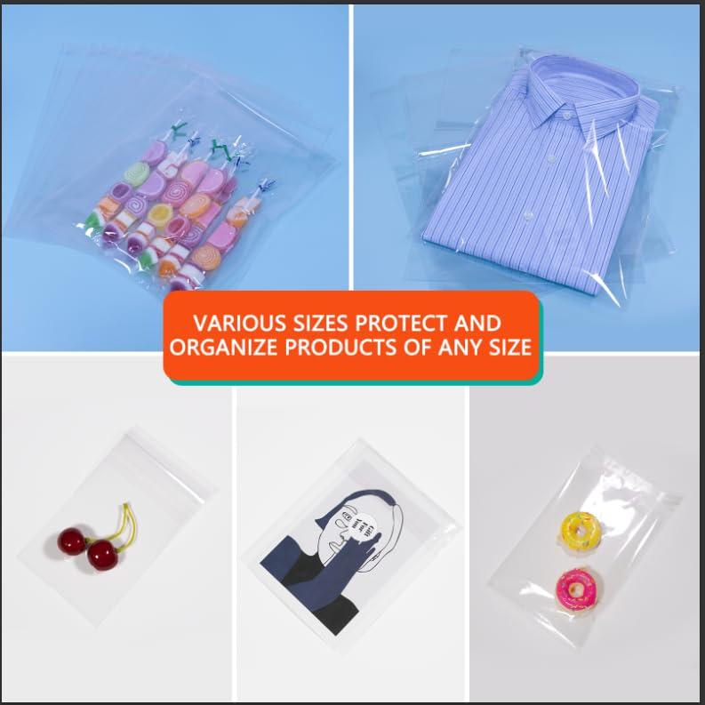 iMailer iMailer - 1000 Pcs - 5\" x 7\" Resealable Cellophane Bags- Self Sealing Clear Cello Bags for A2 A4 A6 Cards & Envelopes, Photo, Prints, Candies