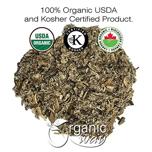 Organic Way Organic Way Dried Burdock Root | Herbal Tea (Arctium lappa) Cut & Sifted - Organic & Kosher Certified | Raw, Vegan, Non GMO & Gluten Free | USDA Certified | Origin - Albania (1/4LBS / 4Oz)