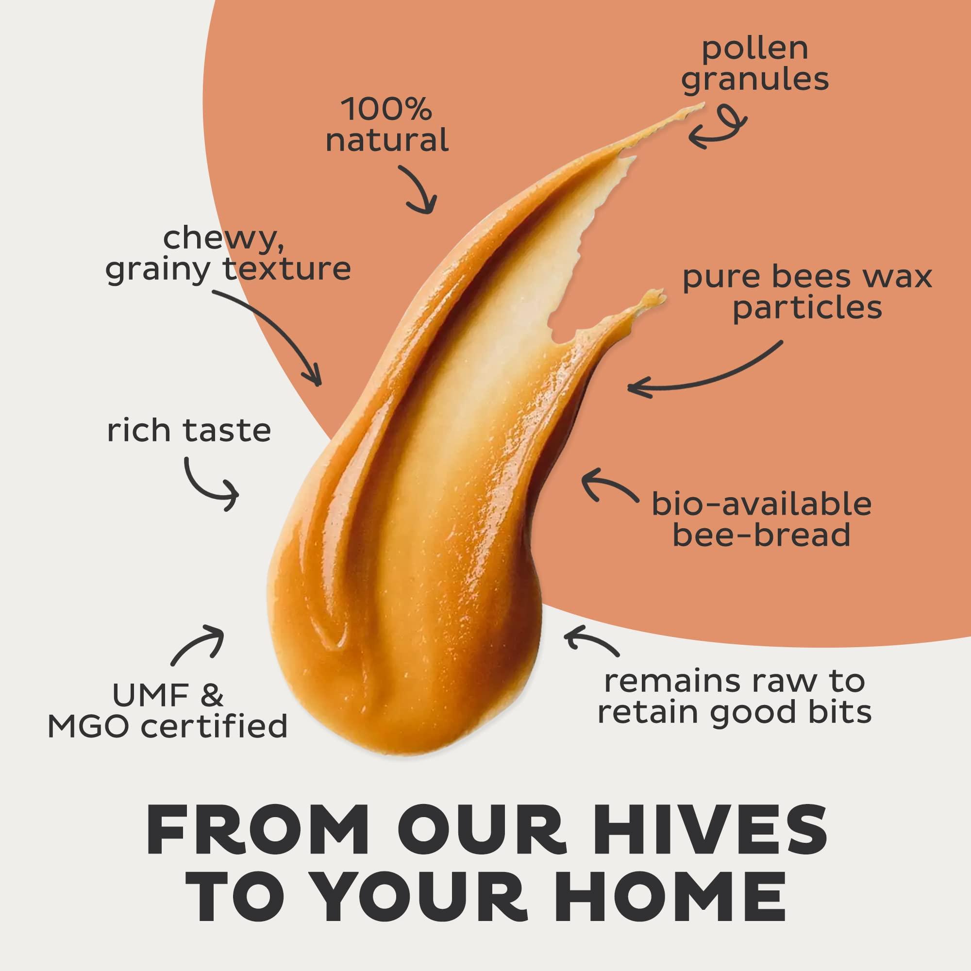 Steens Steens Manuka Honey - MGO 515+ - Pure & Raw 100% Certified UMF 15+ Manuka Honey - Bottled and Sealed in New Zealand - 17.6 oz