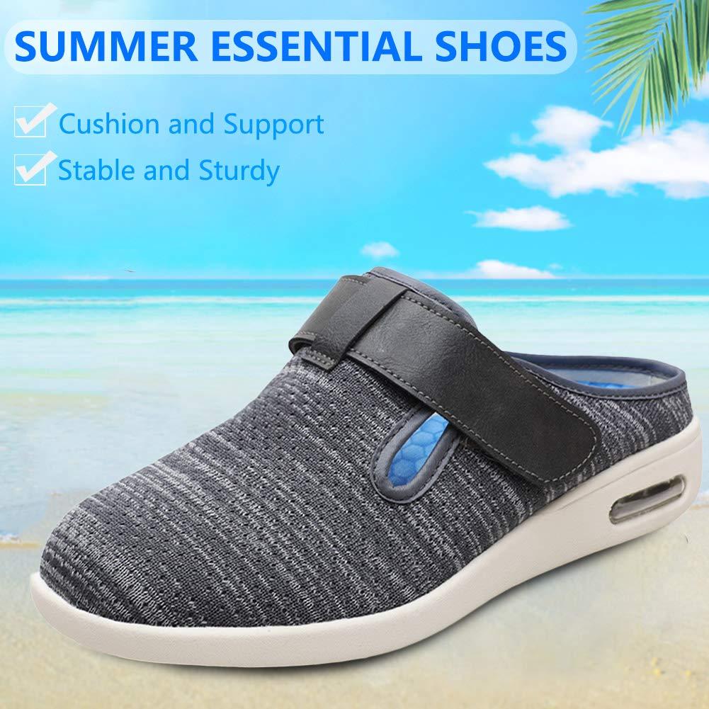 Secret Slippers Women's Diabetic Slippers Extra Wide Width Walking Shoes with Adjustable Closures for Diabetic Edema Plantar Fasciitis Bunions Arthritis Swollen Feet