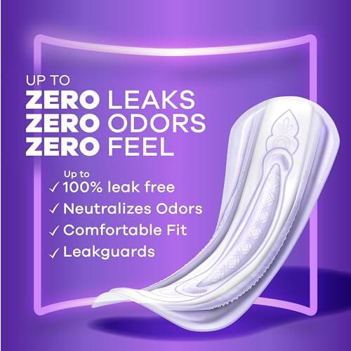 Always Discreet Always Discreet Adult Incontinence Pads for Women, Extra Heavy Absorbency, Long Length, Postpartum Pads, 112 CT