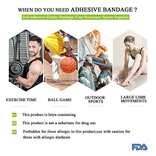 STpro Vet Wrap Medical Tape for Skin Bandage Tape Vet Tape 1 inch x 48 Pack Skin Cohesive Bandage Fabric Self Sticking Bandage Wrap Self Adhering Bandage Waterproof Wrap Bandage Self Adhesive Tape