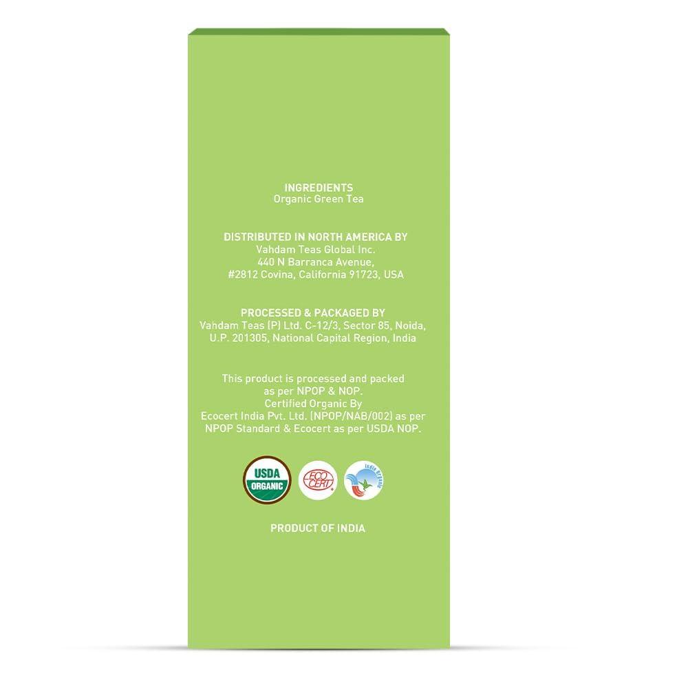 HANDPICK HANDPICK, Organic Green Tea Bags - 100 Eco-Friendly Tea Bags | USDA Organic | Resealable Pack for Freshness | Delicate & Flavory | Direct From India