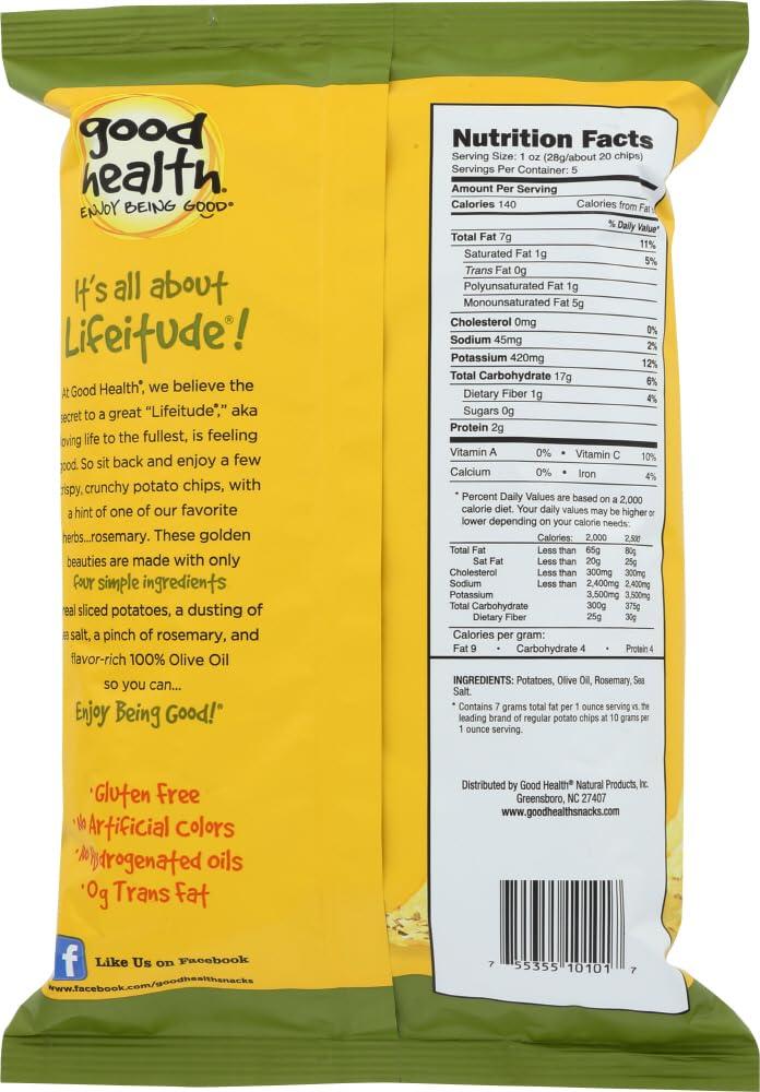 Good Health Good Health Rosemary Olive Oil Potato Chips, 5 oz