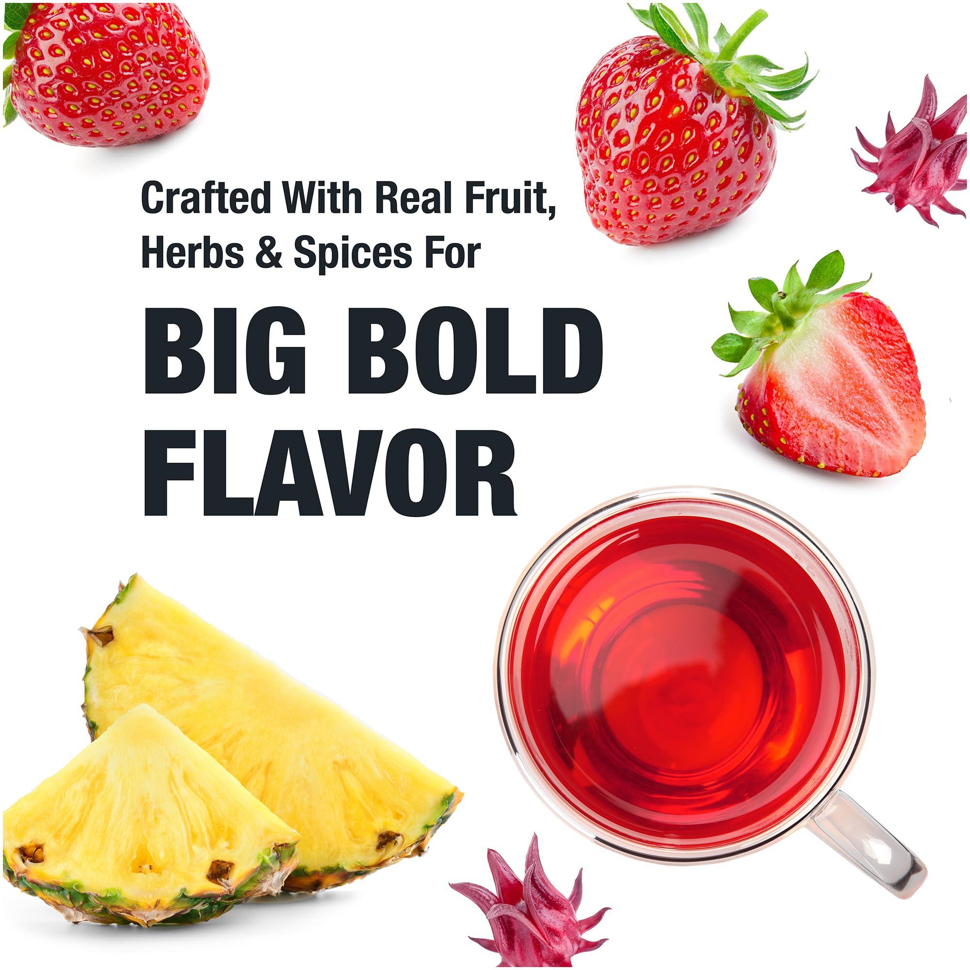 Tiesta Tea Tiesta Tea - Strawberry Samba Mate - Strawberry Hibiscus Mate Tea - Loose Leaf Tea Blend - High Caffeinated Fruit Tea - Make Hot or Iced Tea Up to 25 Cups - 2 oz Resealable Pouch