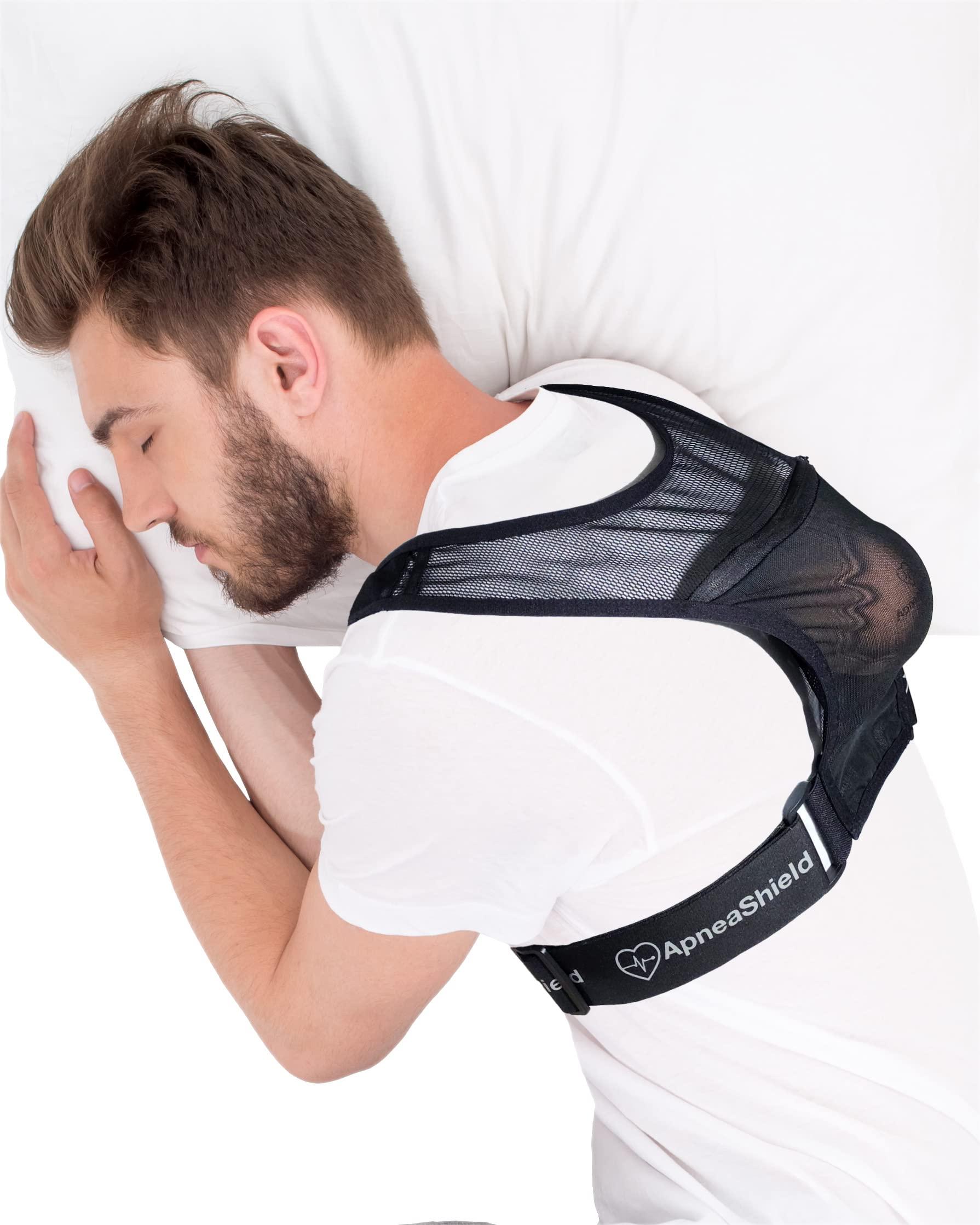 ApneaShield ApneaShield - Sleep Position Trainer for Sleeping On Your Side | Snore Stopper | Anti Snoring Solution | Lightweight, Comfortable, Effective in Reducing Supine Sleep Time