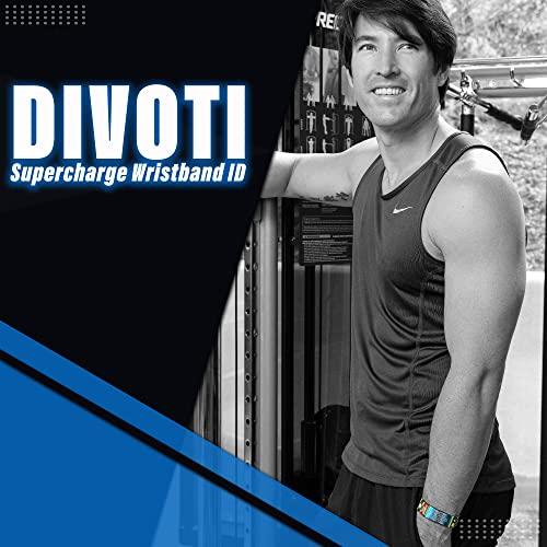 Divoti Divoti Supercharge Wristband ID, Silicone Clasp Identification Bracelet and Sport ID for Athletes - Red Tag/White Silicone Band - 19mm