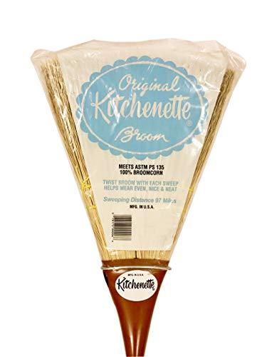 Cufsdo The Original Kitchenette Broom - CASE of 6 Lightweight Brooms - Made in America with Broomcorn