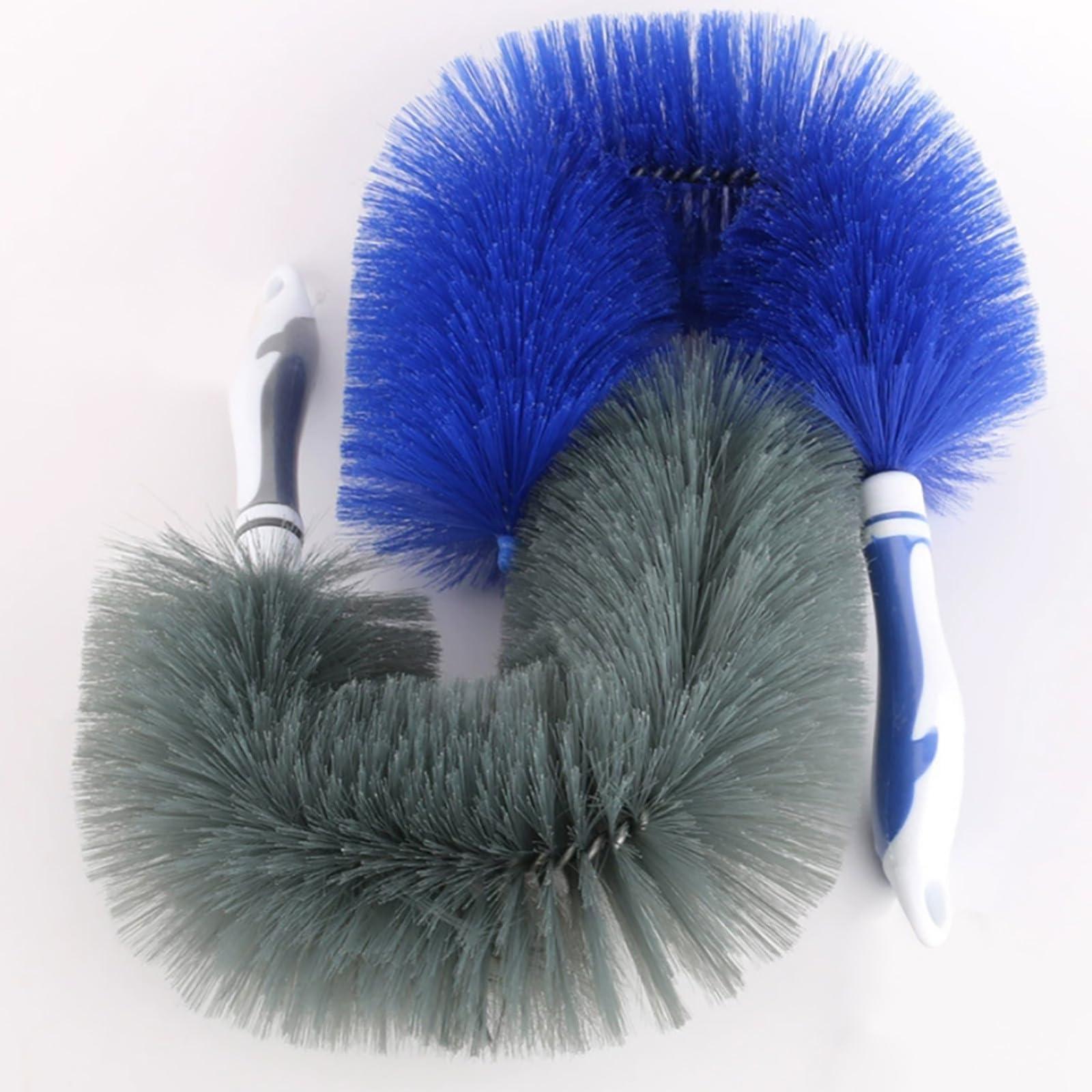 Generic 2024 New Microfiber Dust Flexible Fan Dusting Brush, Curved Screen Window Louver Cleaning Brush, Bendable Dusting Brush for Electric Fan, Multifunctional Cleaning Brushes for Household Use (Blue)