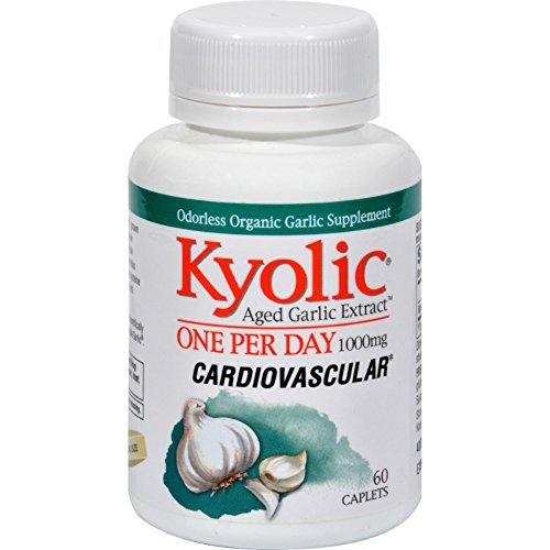 Kyolic Kyolic Aged Garlic Extract One Per Day Cardiovascular - 1000 mg - 60 Caplets - Helps Maintain Healthy Circculation by Kyolic