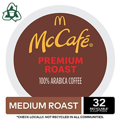 McCafe McCafe Premium Roast, Keurig Single Serve K-Cup Pods, Medium Roast Coffee Pods, 32 Count