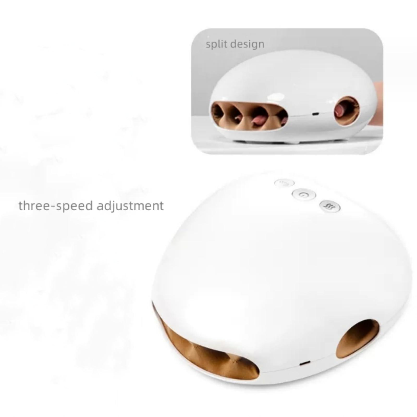 DAMEINV DAMEINV Intelligent Electric Hand Massager, Wireless Air Pressure, Hot Finger Joint Massager,Hand Massager for Adult Commuter