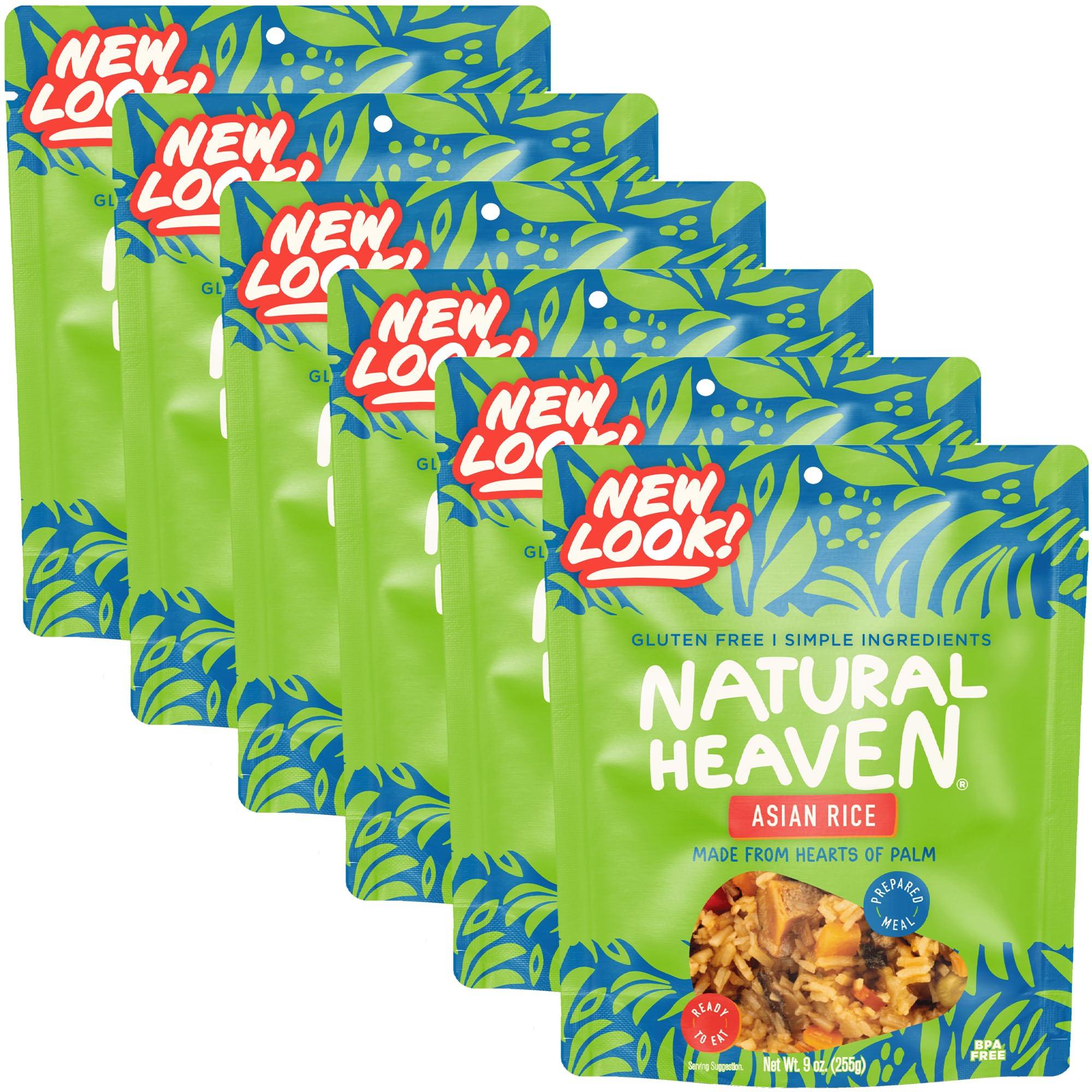 Natural Heaven Natural Heaven Hearts of Palm Asian Keto Food Bowl 6-Pack Prepared Meals, Ready in 60 Seconds, 9 Oz Ea