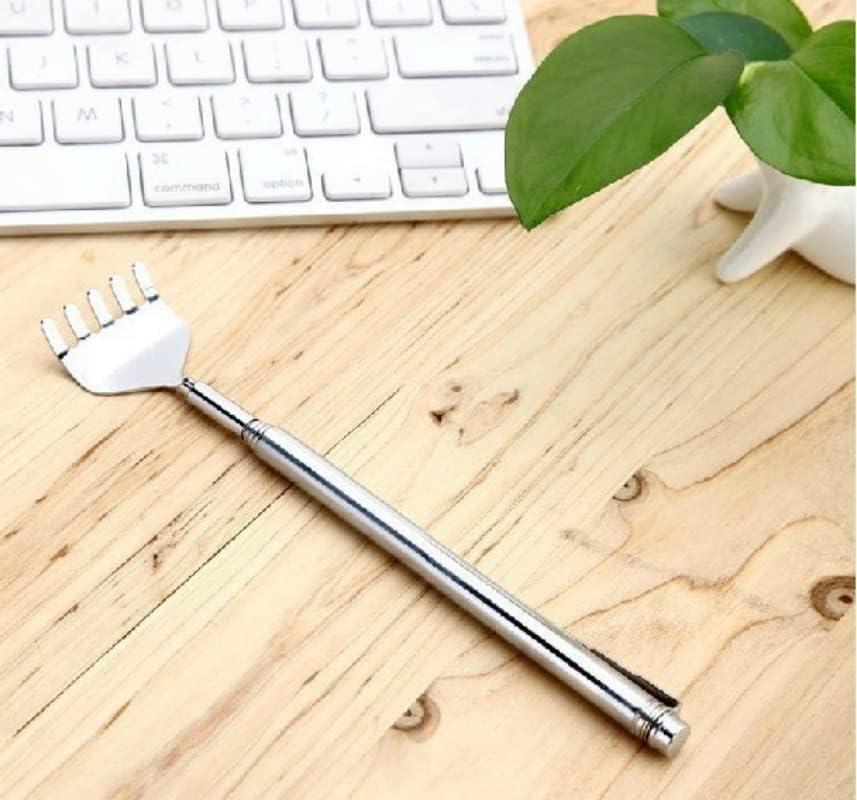 LIWEARE LIWEARE Back Scratcher Telescopic Scratch Backscratcher Massager Stainless Steel, Back Scratcher Extendable Up to 50cm, Telescopic Metal Back Scratcher for Head and Back