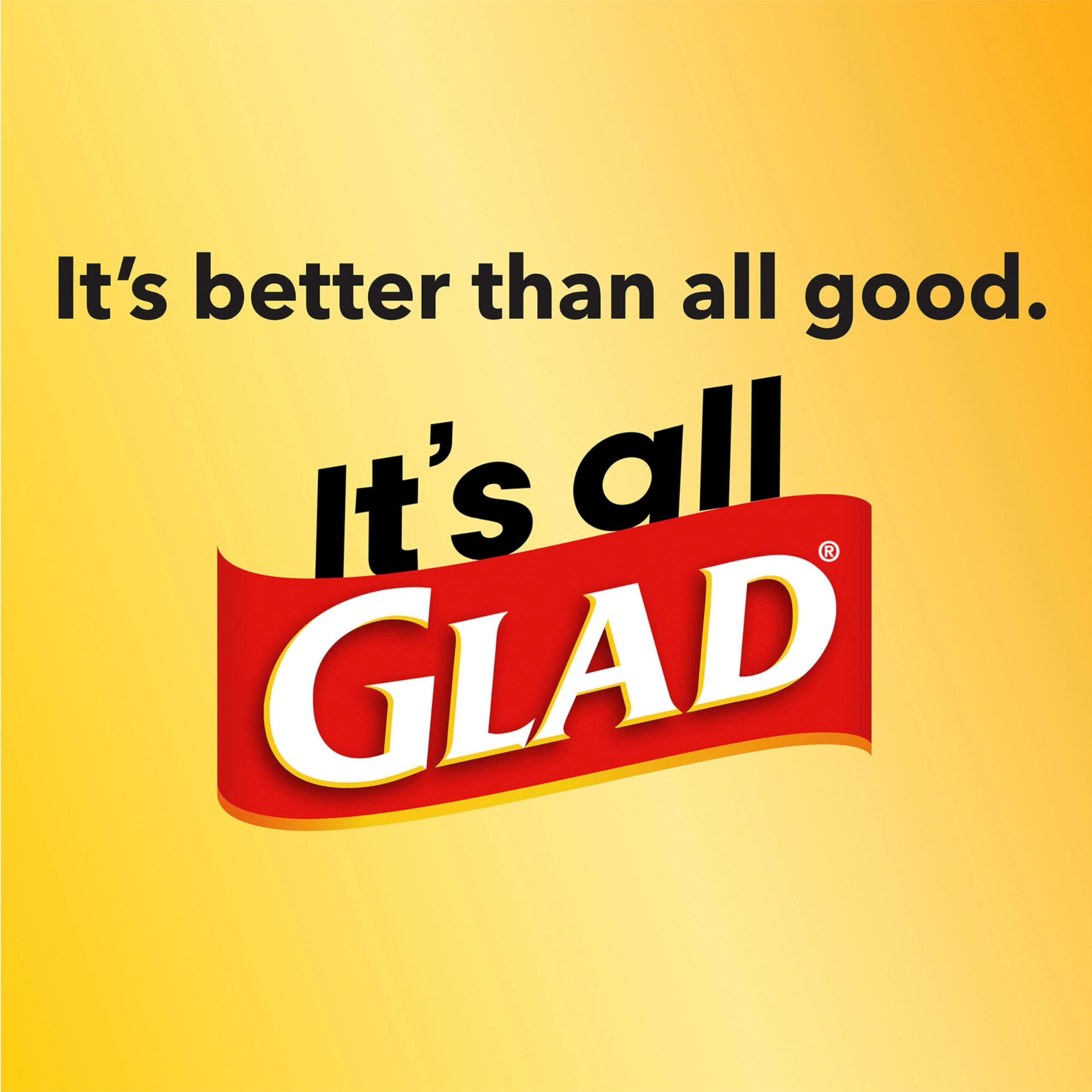 Glad Glad ForceFlex Tall Kitchen Drawstring Trash Bags, 13 Gallon, Gain Lemon Zest, 40 Ct, Pack May Vary (Pack of 2)