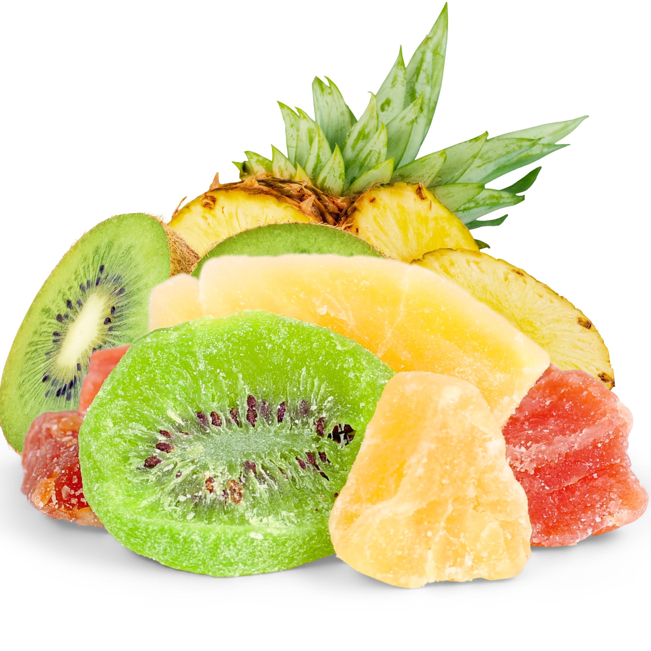 It\'s Delish Tropical Mixed Dried Fruit Chunks by It\'s Delish, 10 lbs Bulk | All Natural Refreshing Snack | Mix Of Pineapple, Papaya, Mango, and Kiwi Slices Low Sugar, No Sulphur, No Color added, Vegan, Kosher
