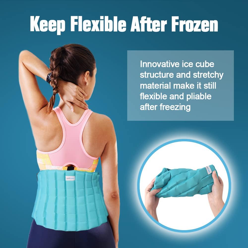 Comfpack Comfpack Back Ice Pack for Lower Back Pain with Double Compression & Ice Pack for Back Pain Relief, 2 Hours Long Lasting Cold Therapy