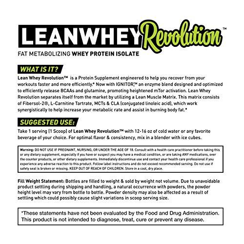 Musclesport Musclesport Lean Whey Revolution™ Protein Powder - Whey Protein Isolate - Low Calorie, Low Carb, Low Fat, Incredible Flavors - 25g Protein per Scoop - 5lb Chocolate Ice Cream