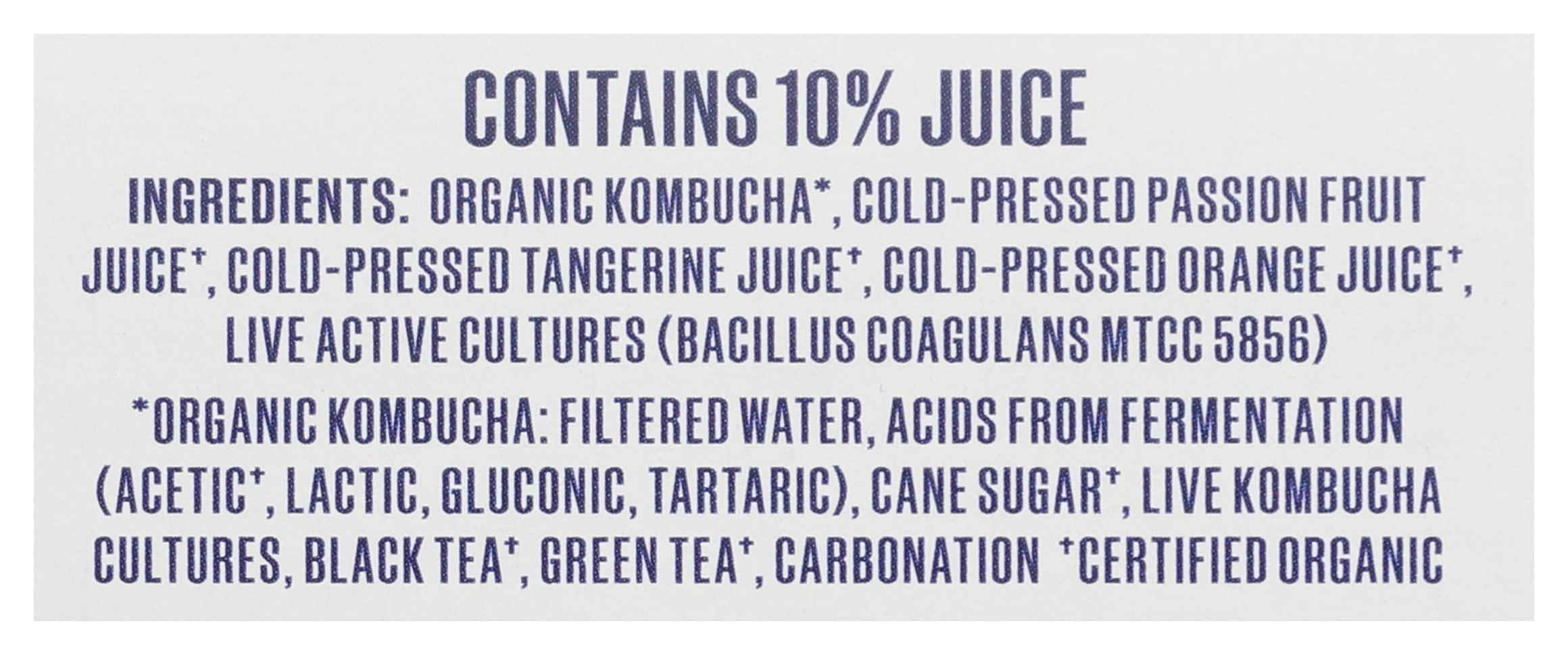 Health-Ade Health-Ade Organic Passion Fruit Tangerine Kombucha Can 11.5OZ 4-Pack, 46OZ