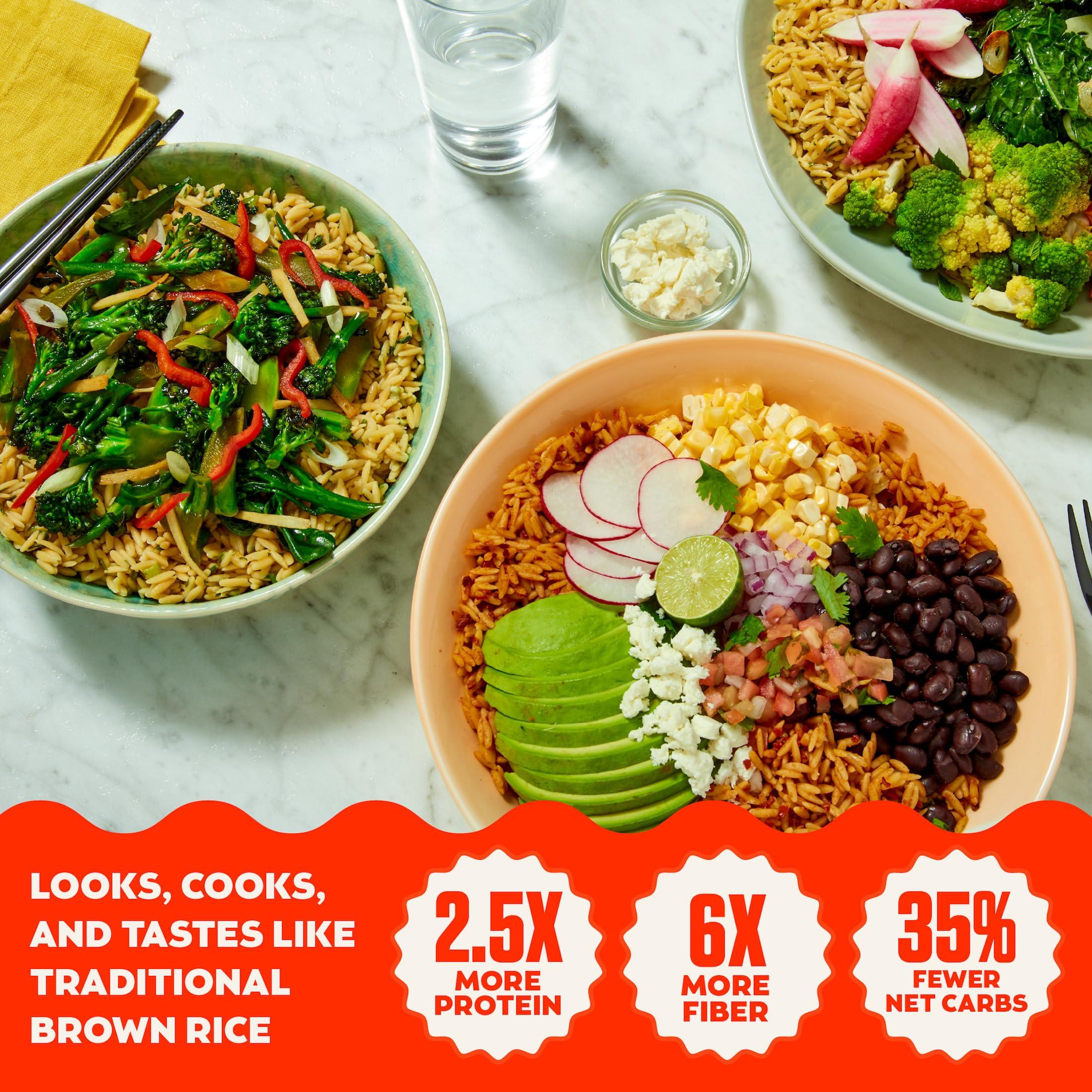 Banza Banza Gluten-Free Chickpea Rice, Garlic & Olive Oil Rice 11g Protein | Lower Carb | High Fiber | High Protein | Plant Based Rice | 7oz