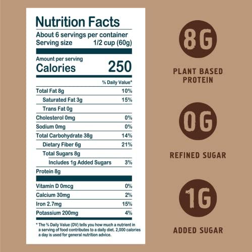 Seven Sundays Seven Sundays Early Riser Dark Chocolate Muesli Cereal - 12 Oz Pouch - Certified Gluten Free Muesli - Non GMO, No Refined Sugar and Kosher