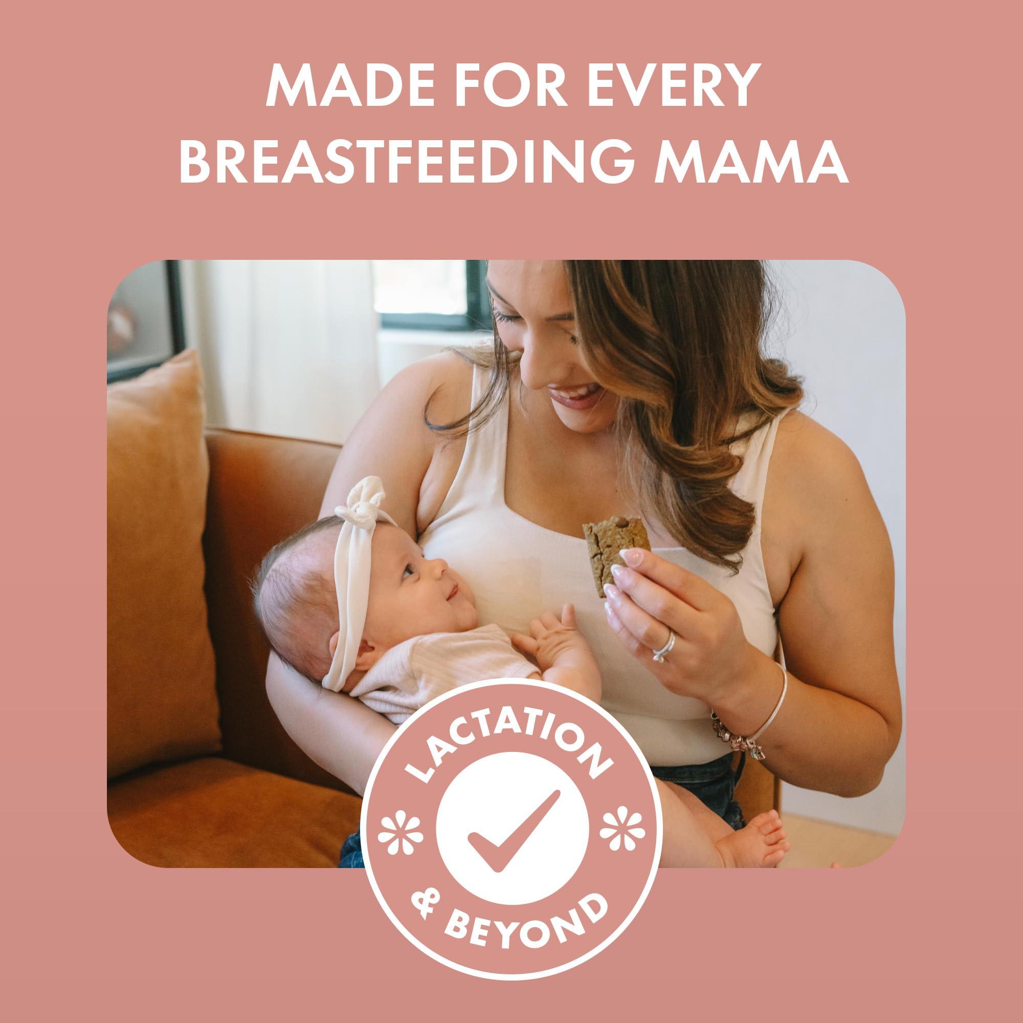 Boobie Brands Boobie Bar Superfood Oatmeal Chocolate Chip Lactation Bar for Breastfeeding Moms to Increase Milk Supply | #1 Selling Lactation Snack Bars | Vegan, Fenugreek-Free, Gluten-Free, Dairy-Free (7 Bars)