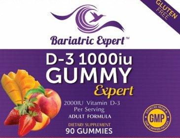 Bariatric Food Expert Bariatric Expert D3 Vitamin Fast-Melting Dietary Supplement for Adults Post Bariatric Surgery, 90 Count