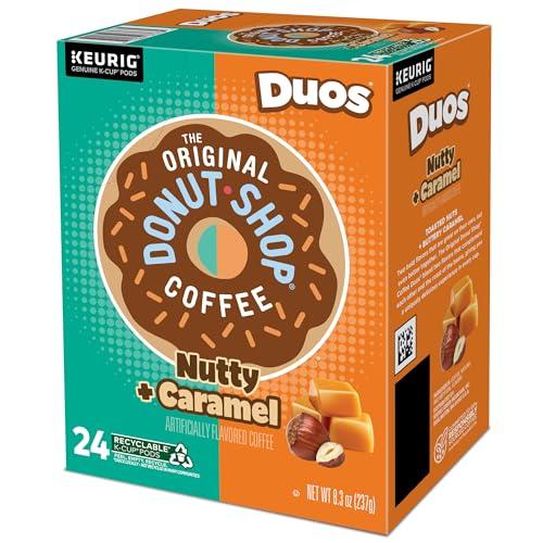 The Original Donut Shop The Original Donut Shop Duos Nutty + Caramel Keurig Single-Serve K-Cup Pods, Medium Roast Coffee, 96 Count