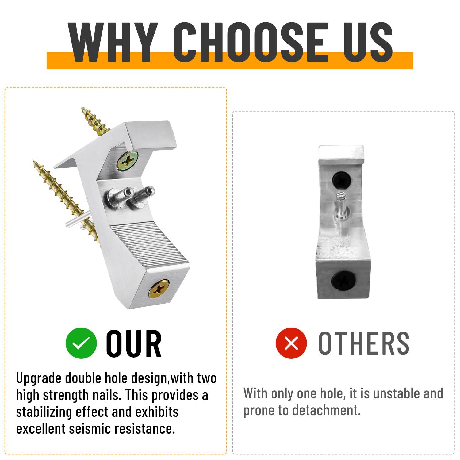 Venussar Venussar Squeaky Floor Repair Kit - Pack of 12 Aluminum Alloy Floor Repair Tool, Wood Floor Repair Kit for Eliminating Squeaky Floor Sounds