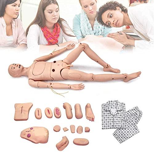 HIMFL Demonstration Human Manikin,Male and Female Nursing Manikin Life Size Patient Care Manikin for The Cure of The Patient Didactic Material in