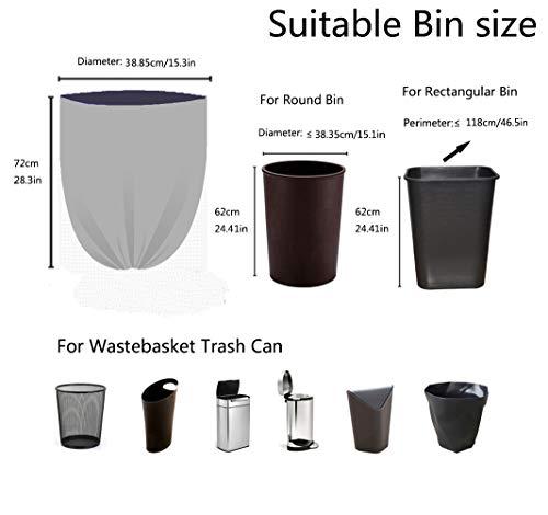 Gereen Gereen 8-12 Gallon Clear Trash bag Garbage Bag Trash Can Liner (8-12 Gallon (100 Bags))