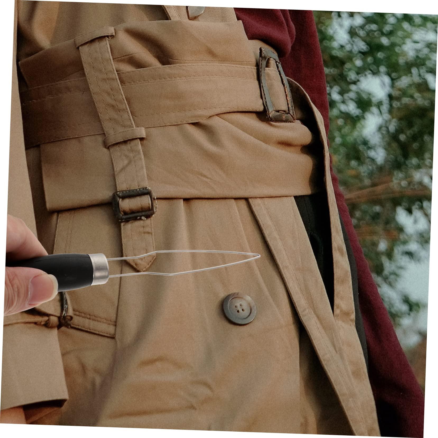 Mobestech Mobestech 15 Pcs Button Threader Button Puller Home Button Aid Shirt Buttons Zipper Pull Helper Easy Buttoning Tool Button Hook Aid Dressing Stick Button Helper Tools Grasp Home Page Plastic