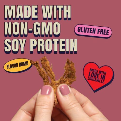 Louisville Vegan Jerky Louisville Vegan Jerky Co. Best Sellers 1 Variety Bundle Vegan Jerky 3 oz. 3 pack (Smoky Carolina BBQ, Smoked Black Pepper, Maple Bacon)