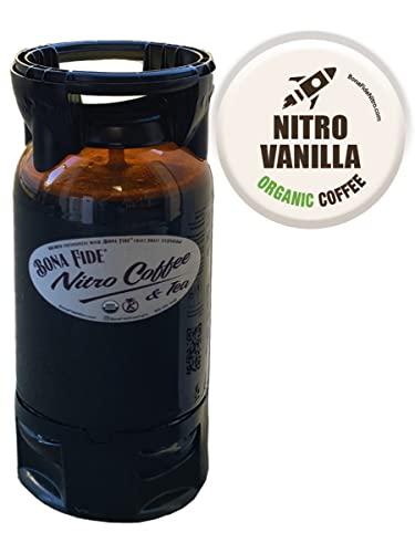 Bona Fide Nitro Cold Brew Vanilla Coffee, Organic, PET Keg, 5 Gal, Draft Coffee On Tap