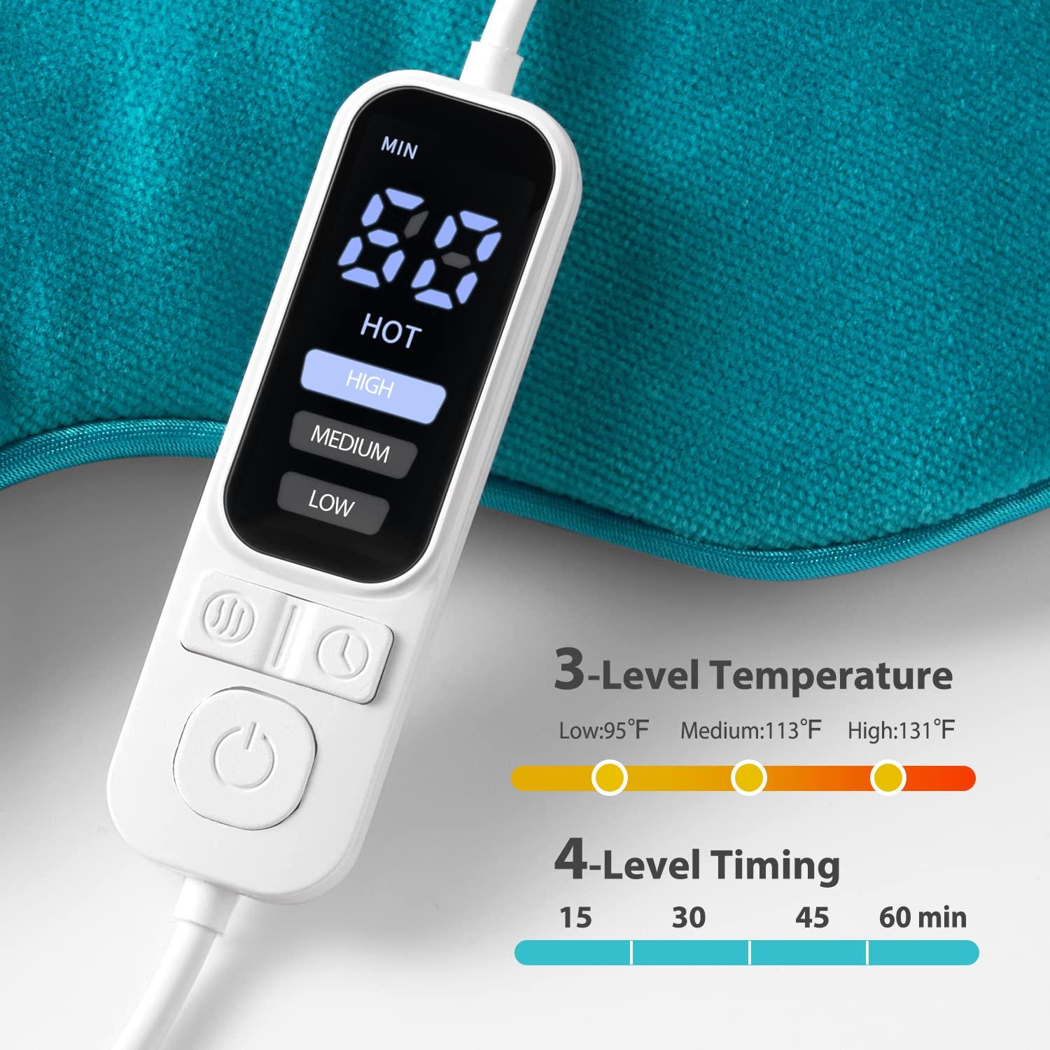 Ezona Heated Eye Mask, Warm Eye Compress Mask for Dry Eyes, USB Electric Eye Heating Pad with Temperature & Timer Control, Sleep Mask, 3D Deep Contoured Eye Mask Sleeping for Men and Women