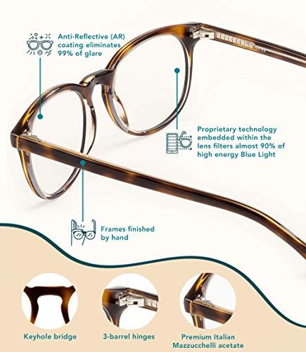 Felix Gray Felix Gray Roebling Blue Light Reading Glasses +1.5 Magnification, Sazerac Crystal