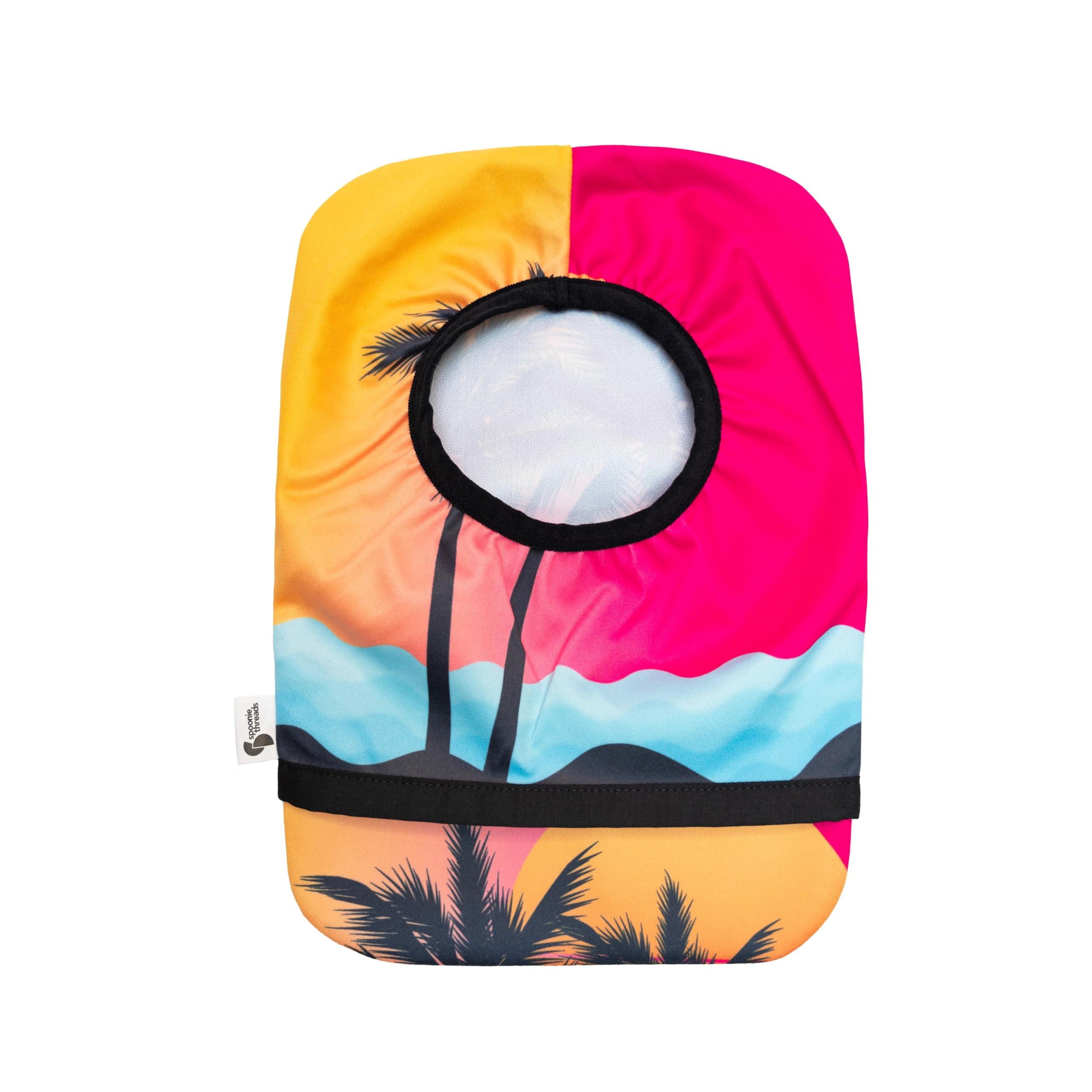 Spoonie Threads Spoonie Threads Sunrise Elastic Ostomy Bag Cover | Fashionable & Adjustable Colostomy Stoma Ileostomy Pouches | Sunrise, 5x8 (Small Opening)