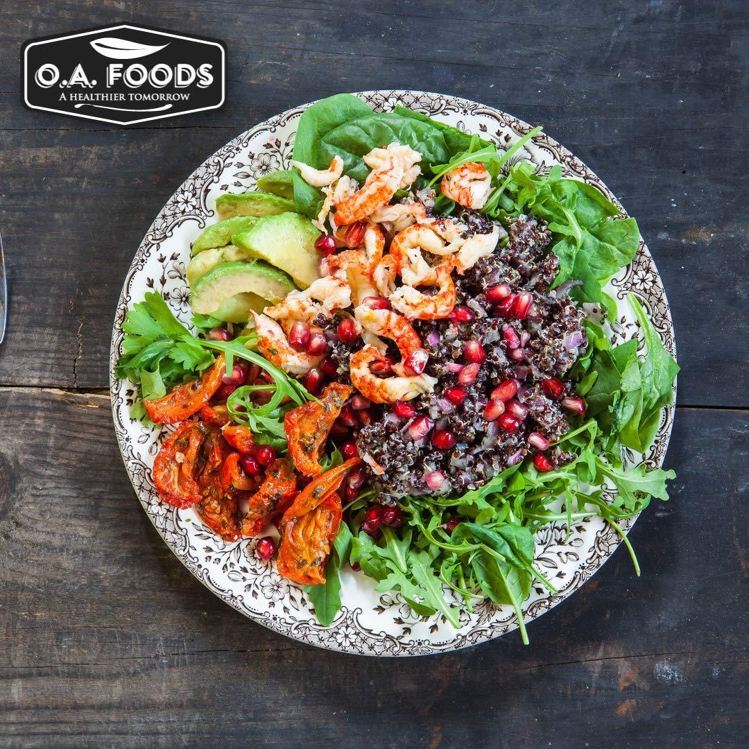 OA QUINOA Royal Organic Black Quinoa | OA Quinoa Now Greenfit | Non-GMO, Gluten-Free, Vegan, and Organic | Complete Protein, High Fiber, Low-Calorie Black Quinoa | (10 Pound - Pack of 1)